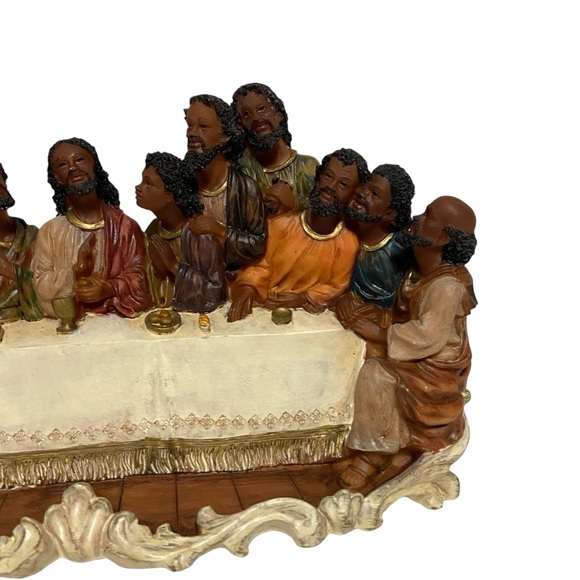 The Last Supper Table Jesus Disciples Mary Wall Hanging African American - Picture 3 of 15